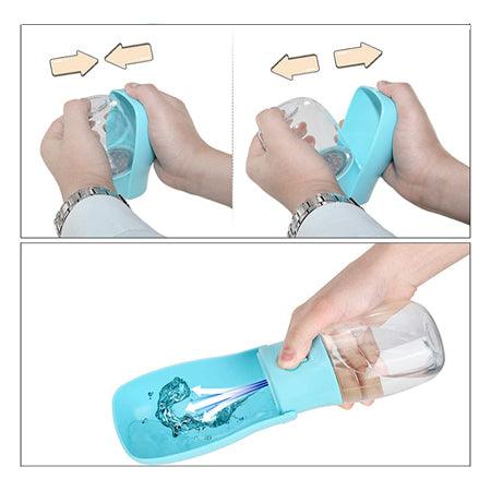 Gourde d'eau portable 2 en 1 pour votre chien en promenade | DogBottle™ - Le monde de Poppy