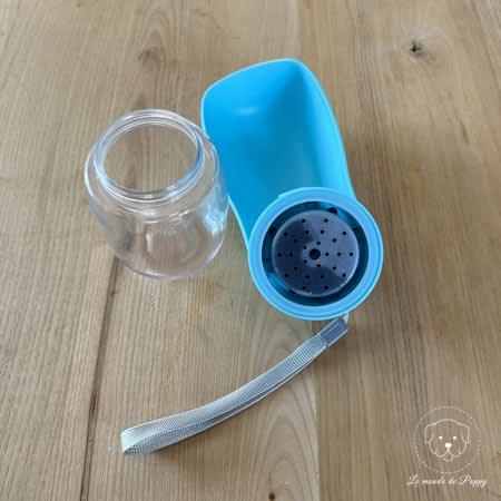 Gourde d'eau portable 2 en 1 pour votre chien en promenade | DogBottle™ - Le monde de Poppy