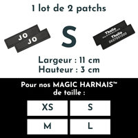Patchs / Etiquette avec velcro et personnalisés pour harnais de chien. - Le monde de Poppy