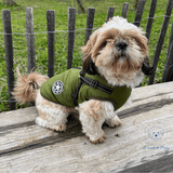 Manteau imperméable et polaire avec harnais intégré | DogCoat - Le monde de Poppy